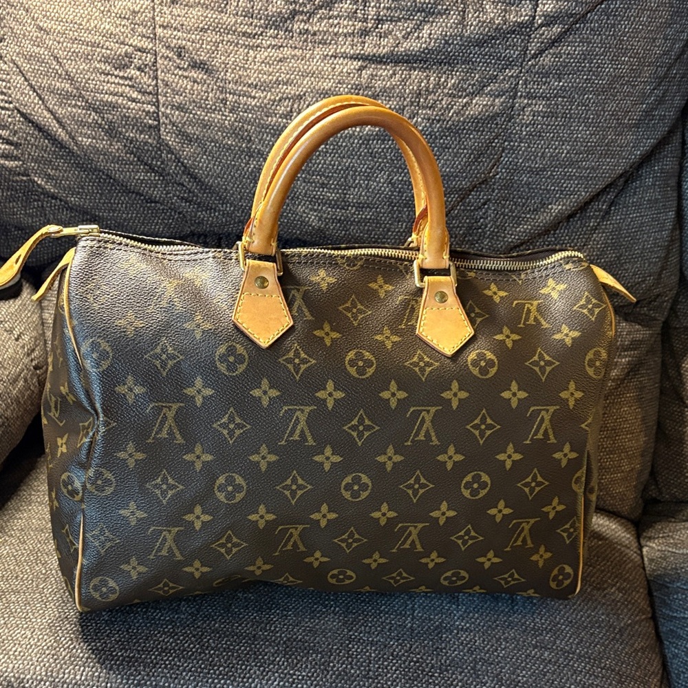 Louis Vuitton Speedy 35 Monogram Canvas Boston Bag Vintage - Picture 4 of 17